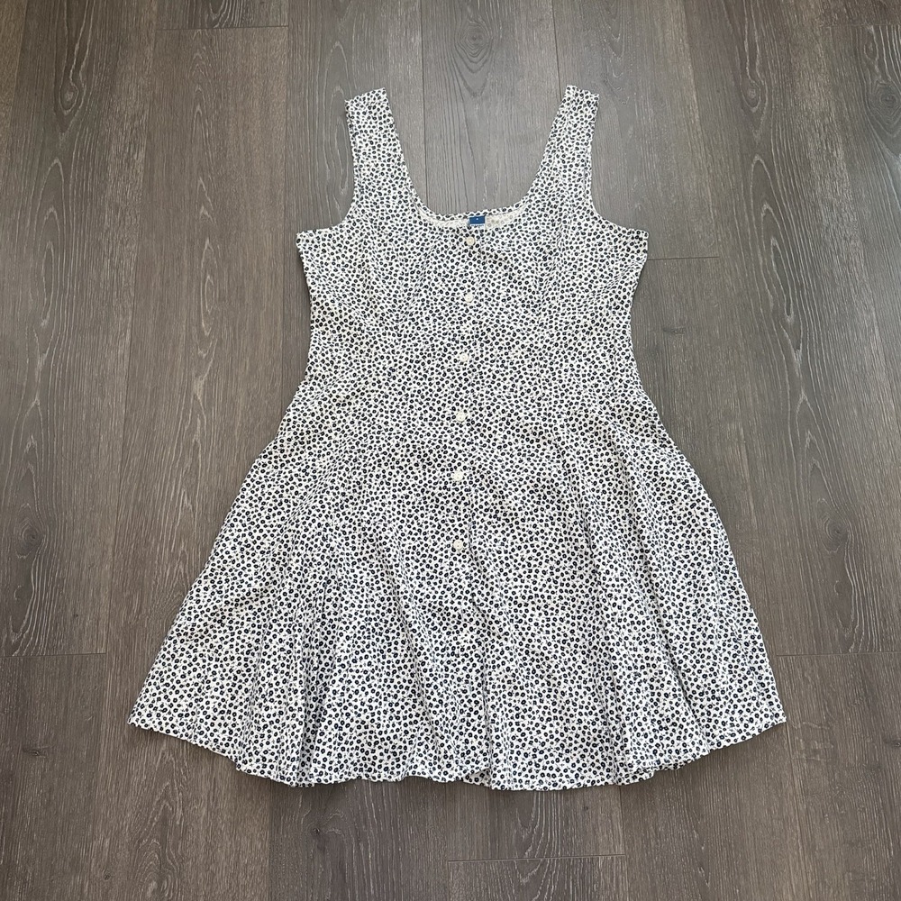 Old Navy Cottage Button Front‎ Dress Tie Back Feminine Sz S NWT Coastal Preppy